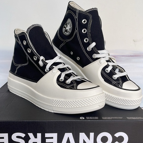 Converse Men’s CTAS A05094C
CTAS CONSTRUCT HI BLACK/VINTAGE WHITE/EGRET
Platform - Picture 6 of 16